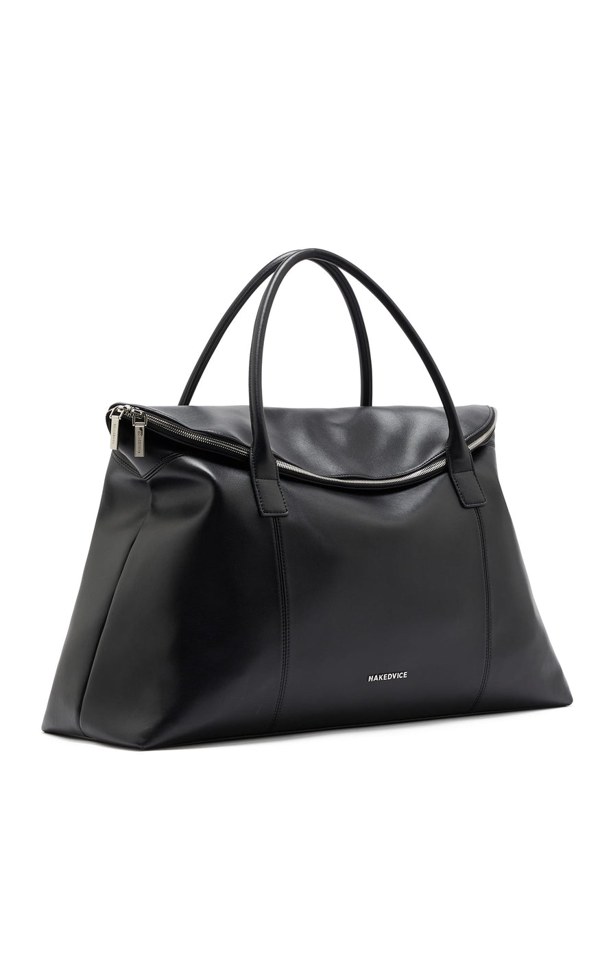 THE HUGO BLACK SILVER DUFFLE
