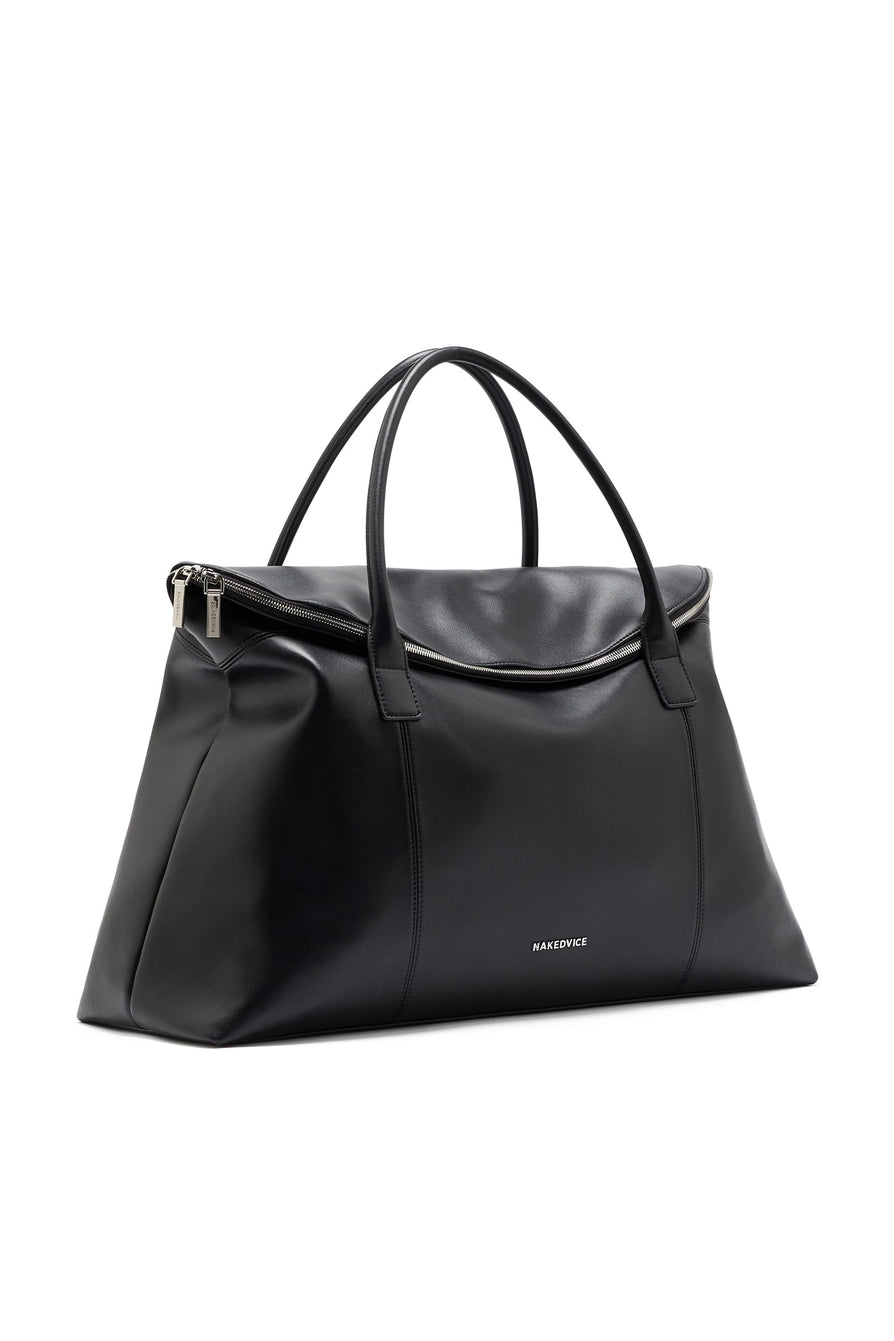 THE HUGO BLACK SILVER DUFFLE
