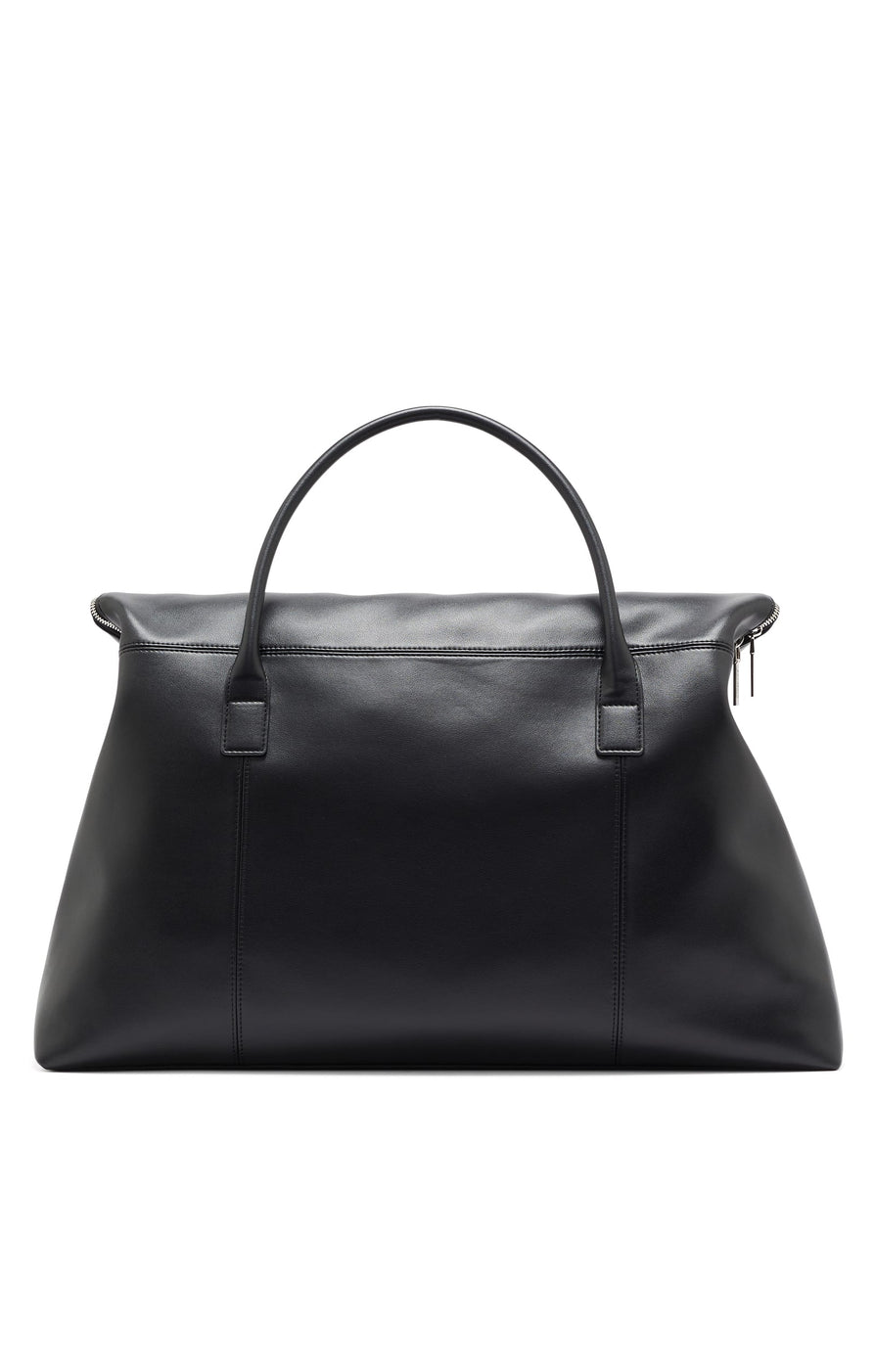 THE HUGO BLACK SILVER DUFFLE