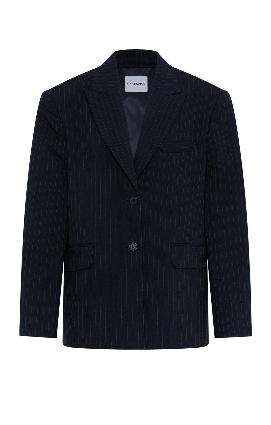 THE ISLA BLAZER PINSTRIPE | Ghost