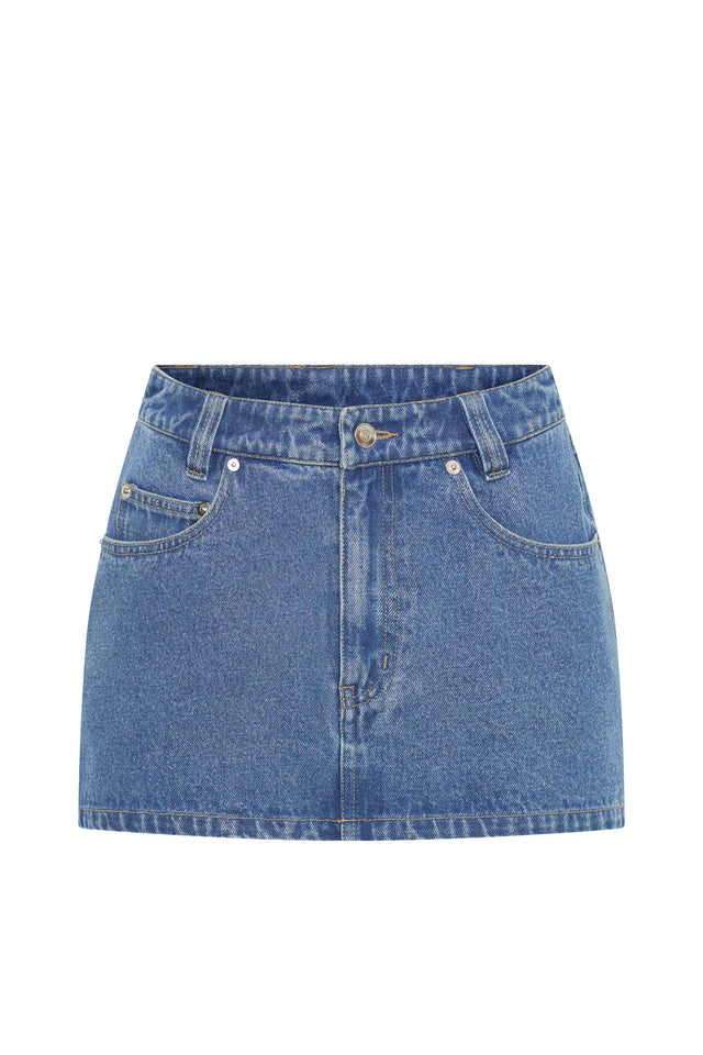 Morgan mid blue skirt