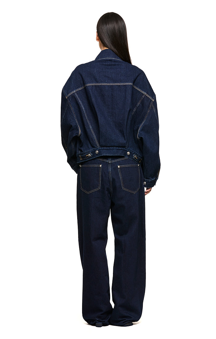 THE MAXWELL INDIGO JACKET | model