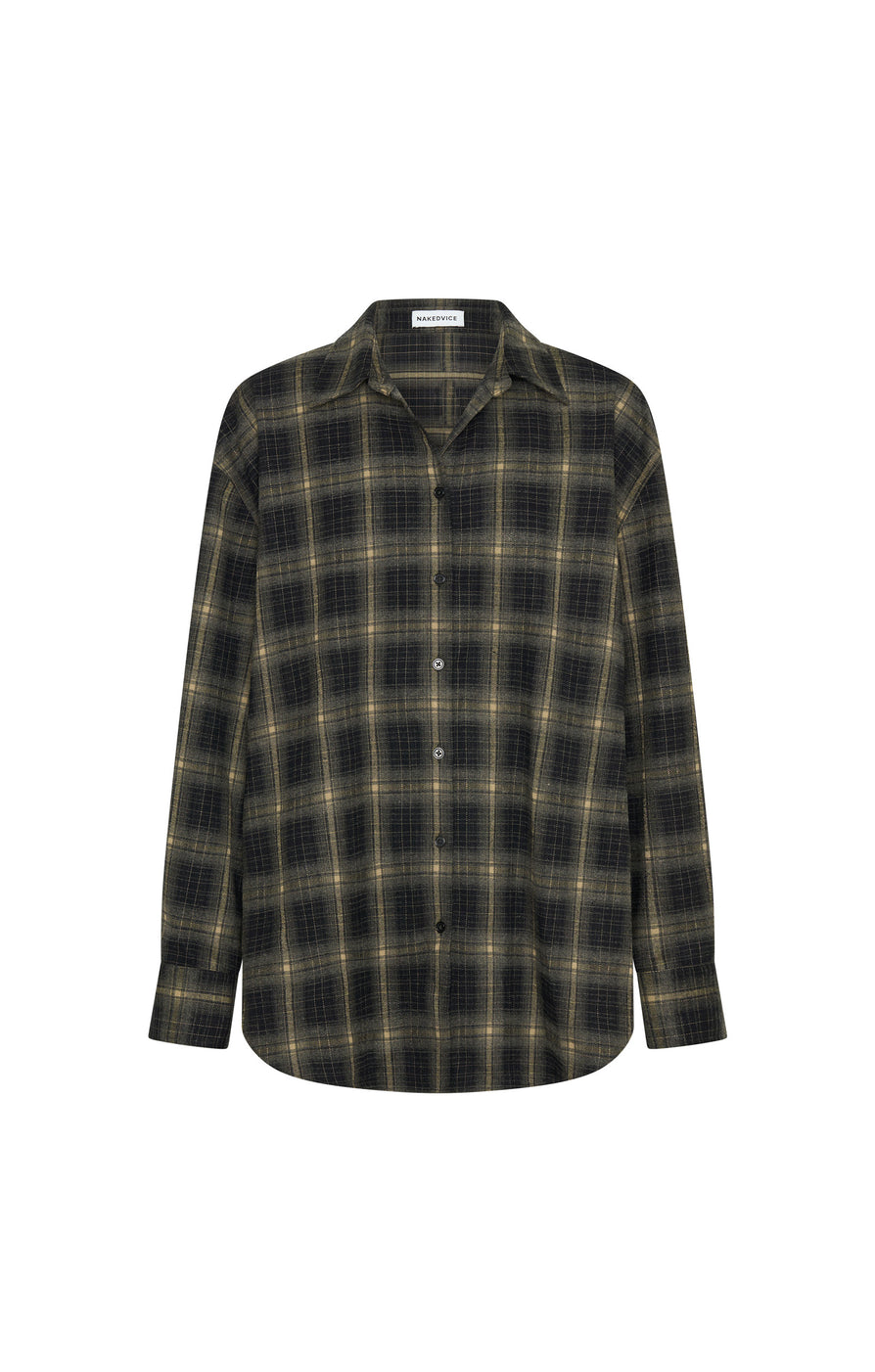THE PAX OLIVE PLAID SHIRT | ghost