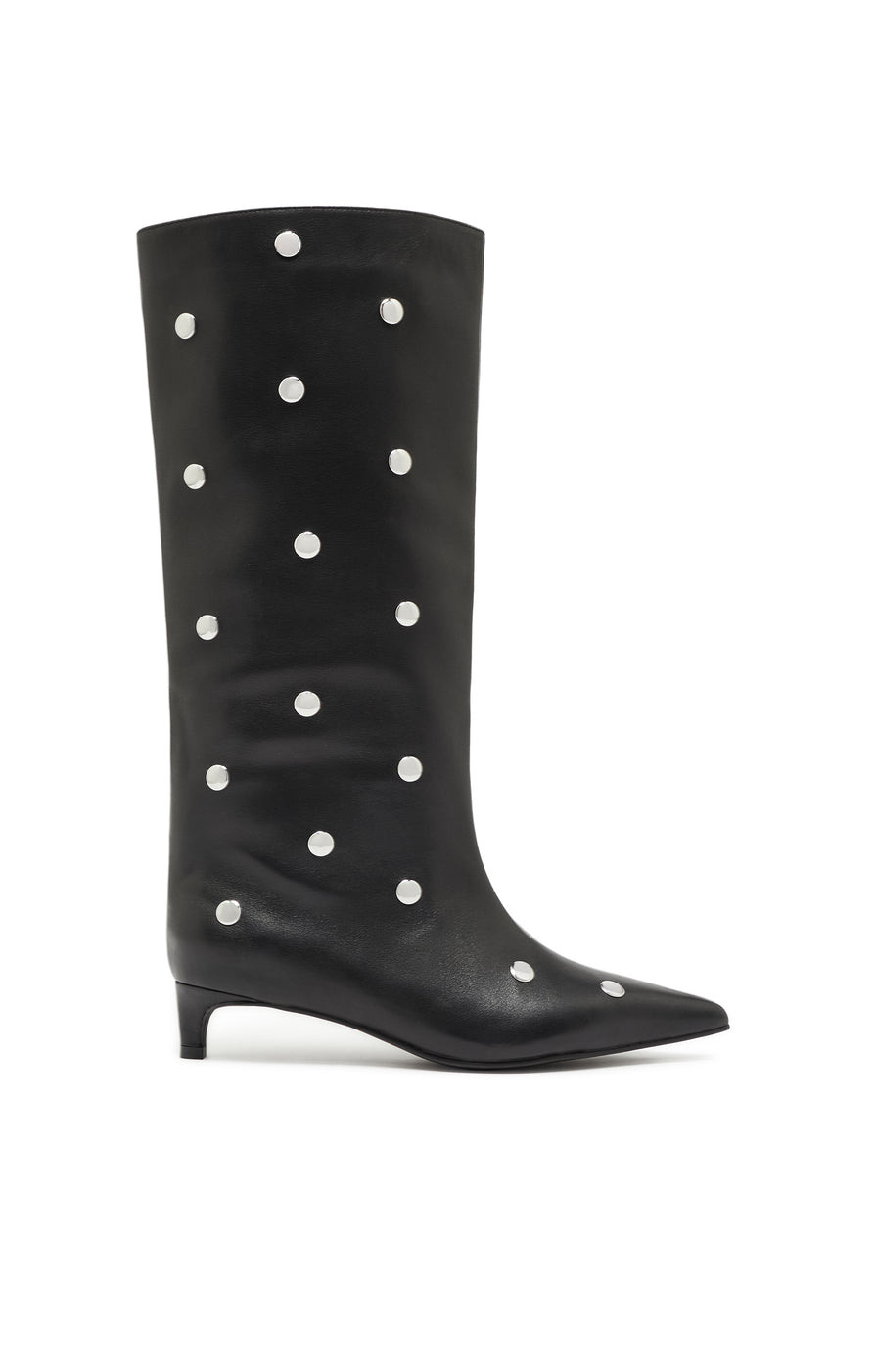 THE STACEY BLACK STUD BOOT | GHOST