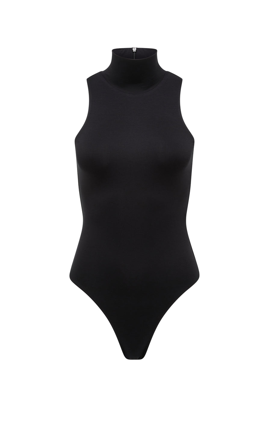 THE FINLEY BLACK BODYSUIT | GHOST
