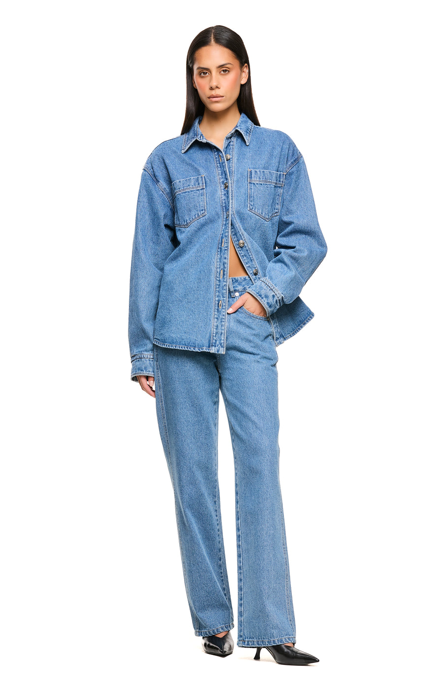 THE HENDRIX MID BLUE SHIRT