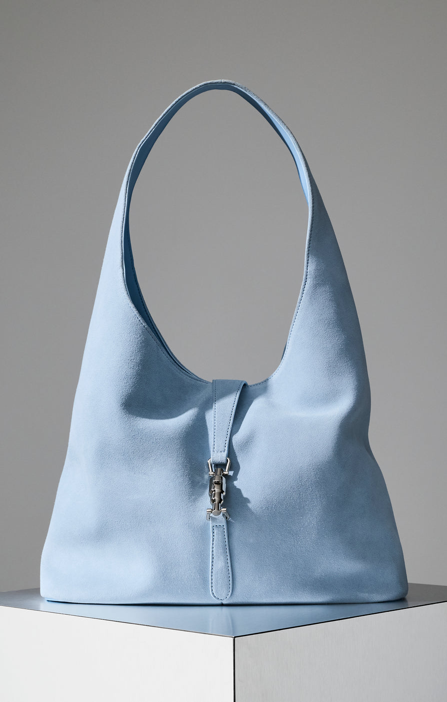 THE PIPER BLUE SUEDE BAG | lifestyle
