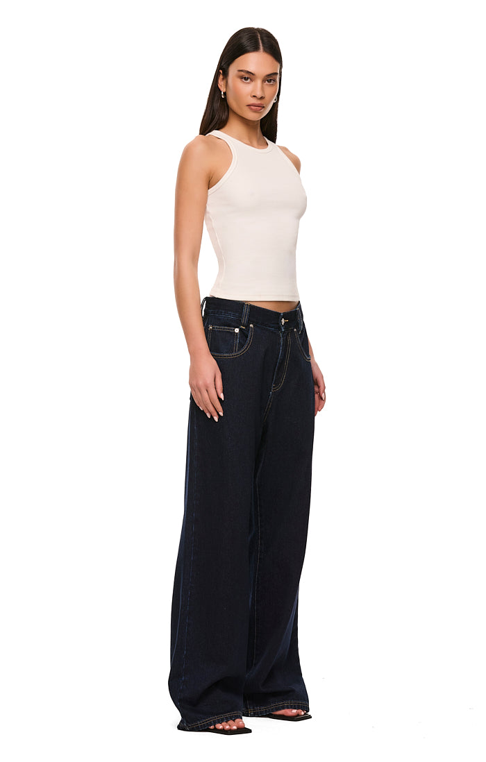 THE SABRINA WHITE TANK | model