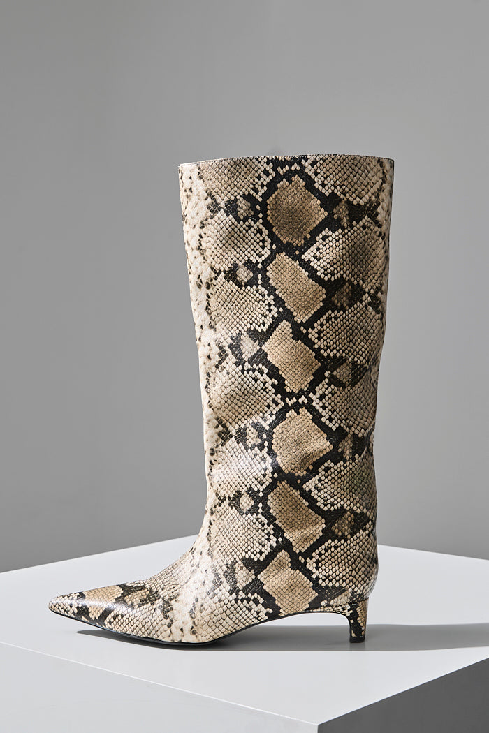 Nakedvice The Stacey Snake Print Boot Women's Leather Boots