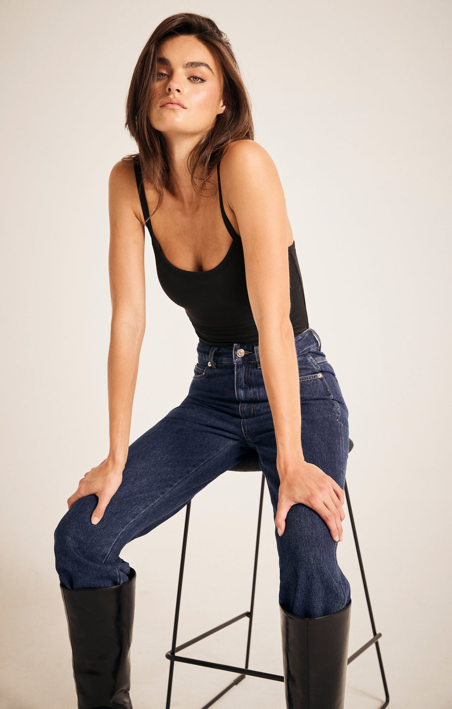 THE XAVIER INDIGO JEAN | model