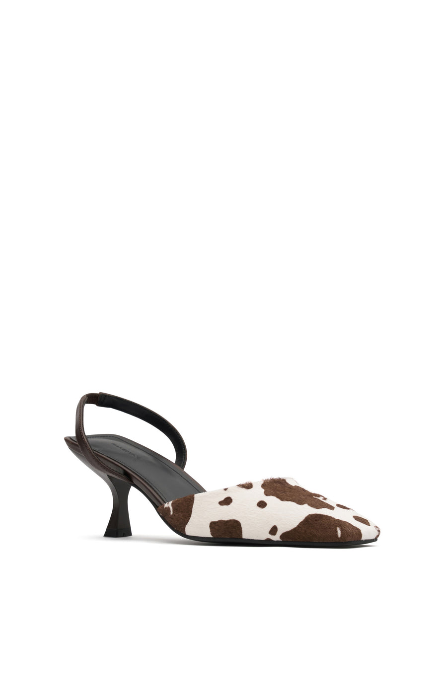 THE CUPID COW-PRINT HEEL |