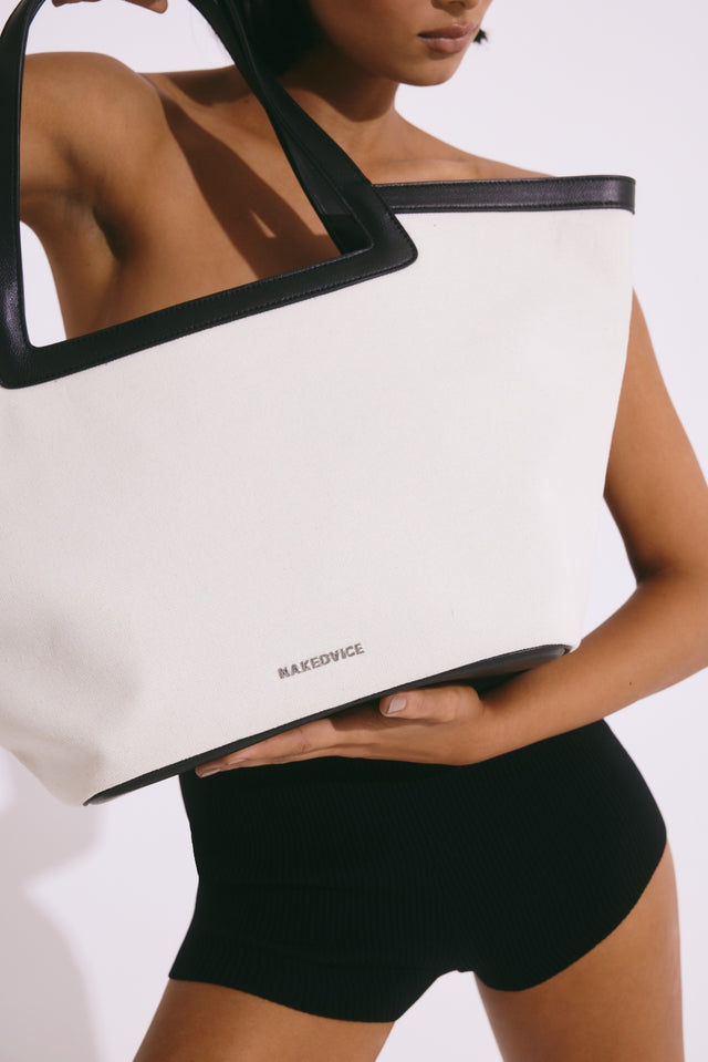 THE PORTIA CANVAS TOTE BAG 