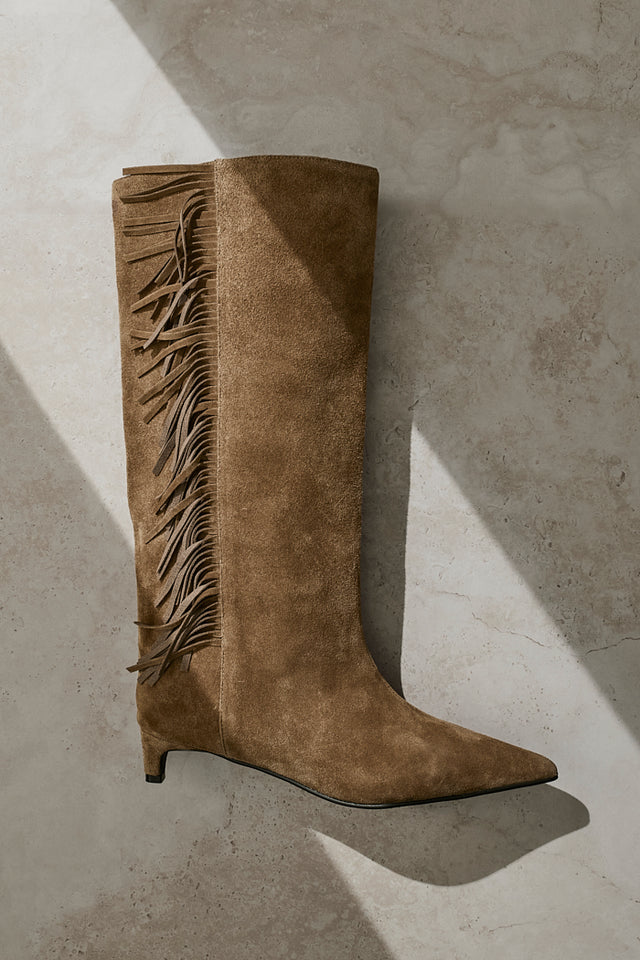 THE STACEY MOCHA SUEDE BOOT 