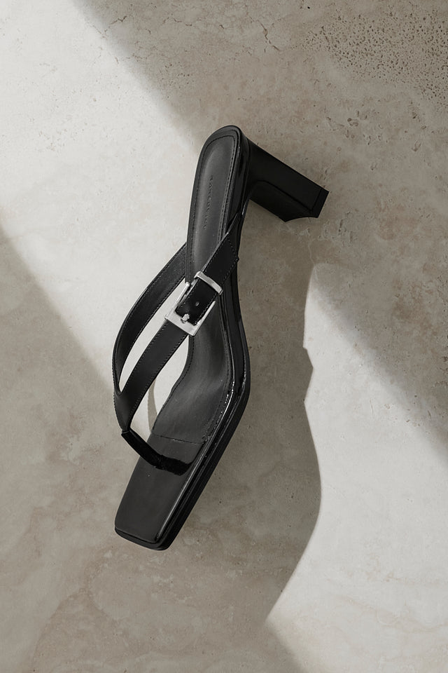 THE IDA BLACK HEEL 