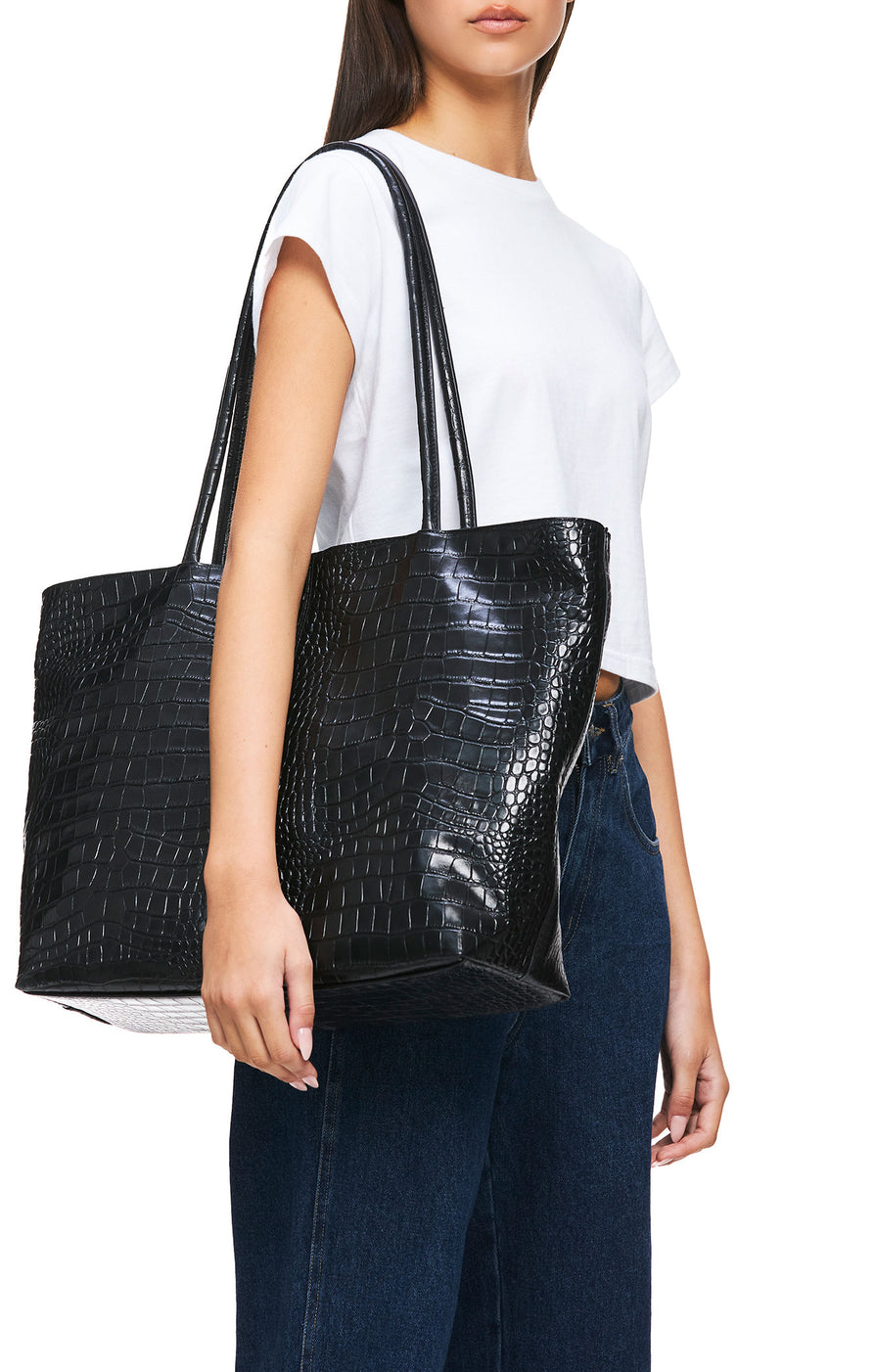 THE BEAU CROC TOTE