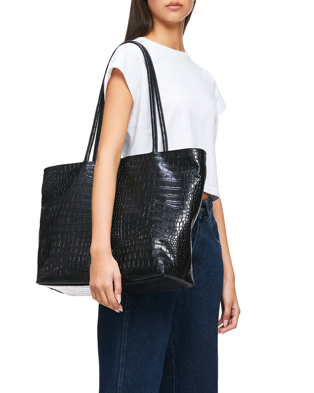 THE BEAU CROC TOTE