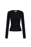 THE DOVE BLACK LONG-SLEEVE TOP | ghost
