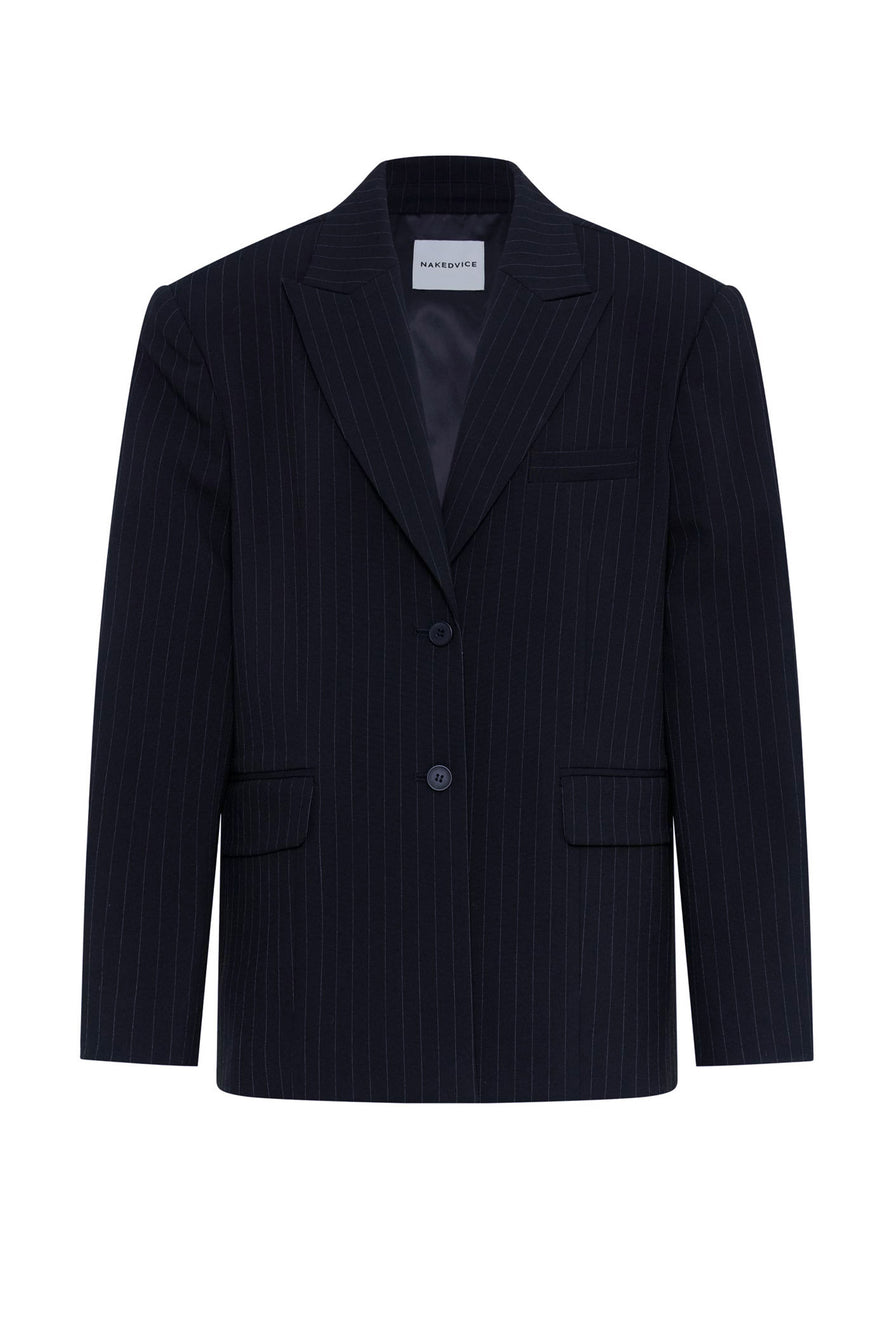 THE ISLA BLAZER PINSTRIPE | Ghost