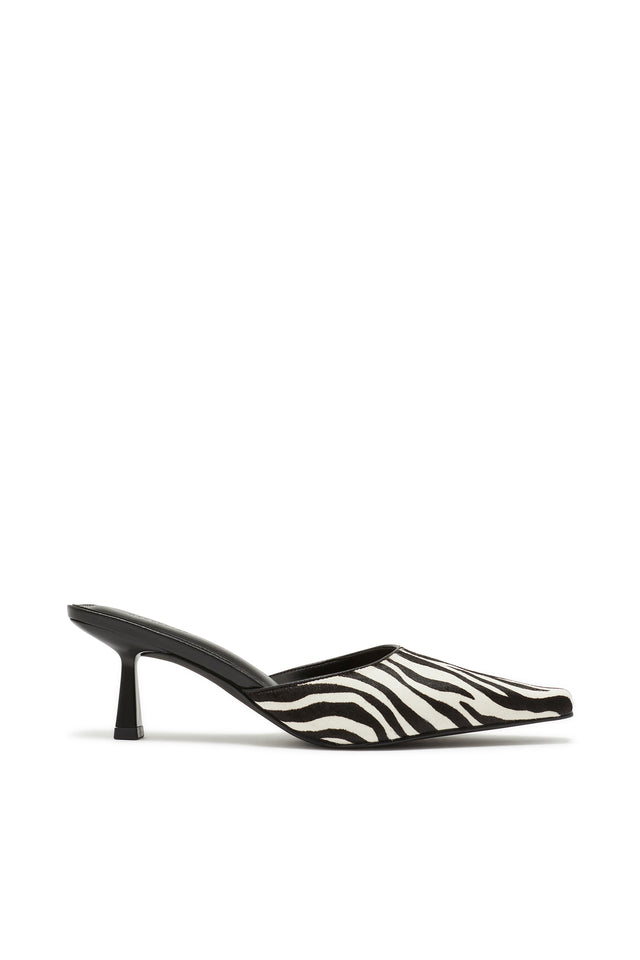 THE KINGSLEY ZEBRA PRINT HEEL 