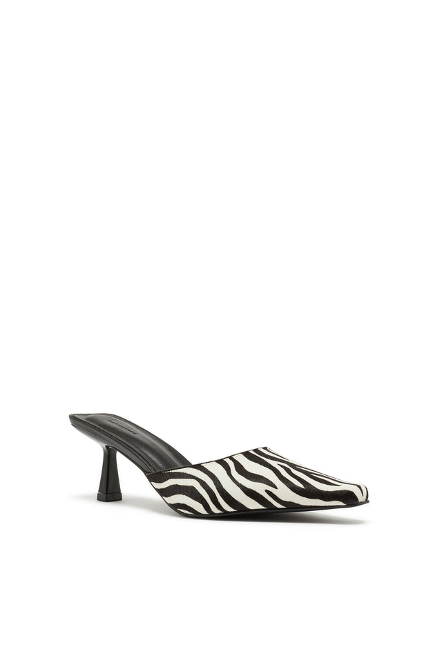 THE KINGSLEY ZEBRA PRINT HEEL 