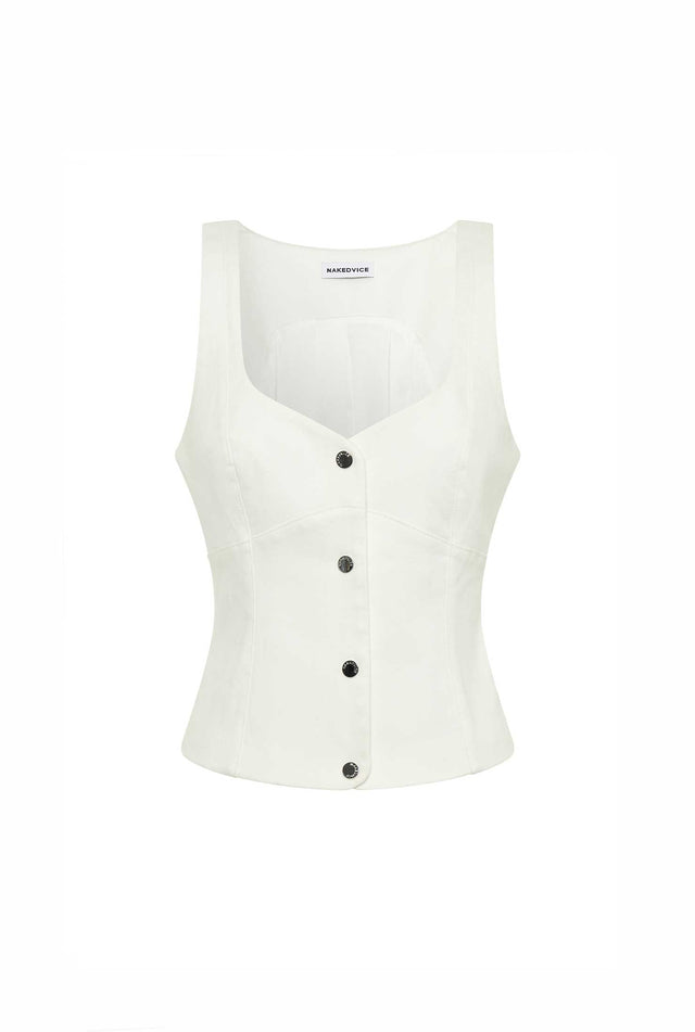 THE KINSEY TOP WHITE 