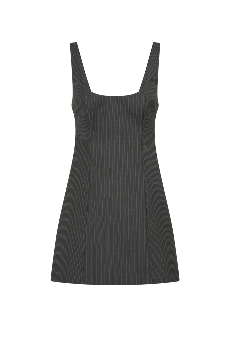 THE KRISTEN GREY PINSTRIPE DRESS |  GHOST