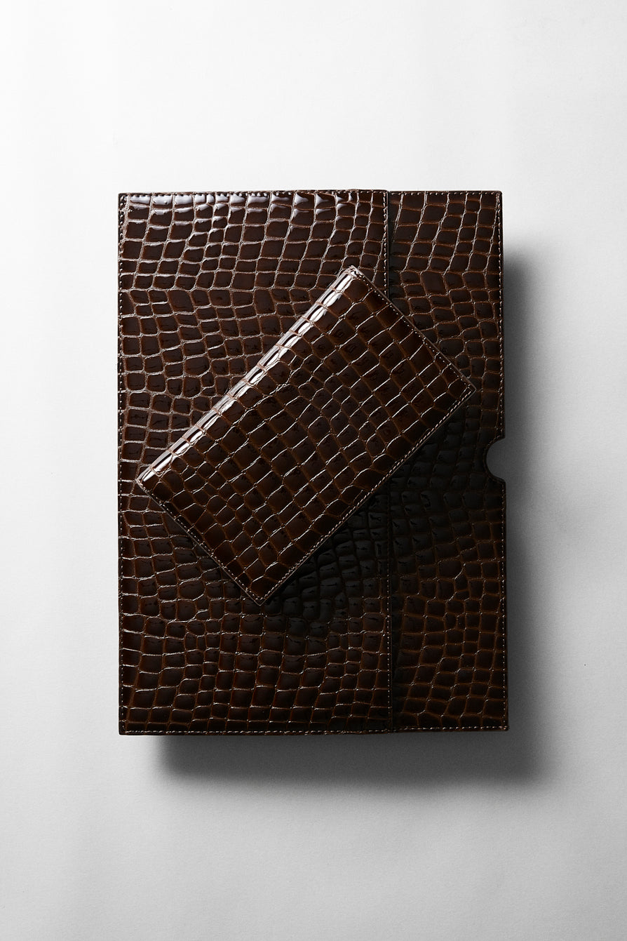 THE SALERNO COFFEE CROC PASSPORT WALLET | LIFESTYLE