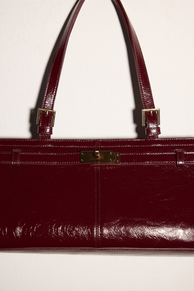 THE LUNA BURGUNDY BAG 