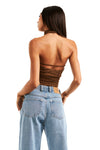 THE CANDICE SUEDE TOP | model