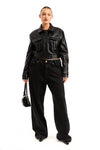 THE VINCE BLACK JACKET | model