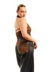THE CANDICE SUEDE TOP | model