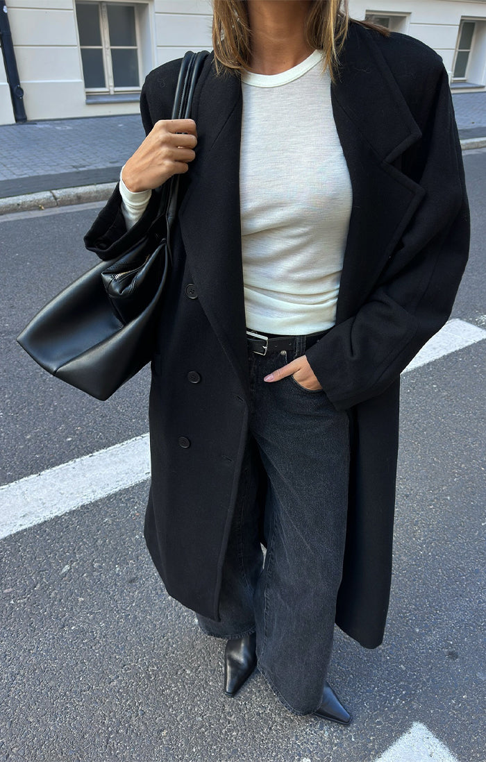 THE LEON BLACK COAT | lifestyle