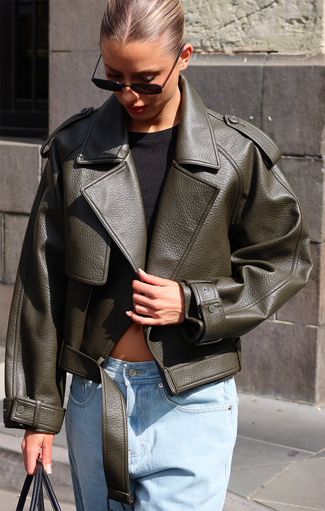 THE MADDEN DEEP OLIVE JACKET 