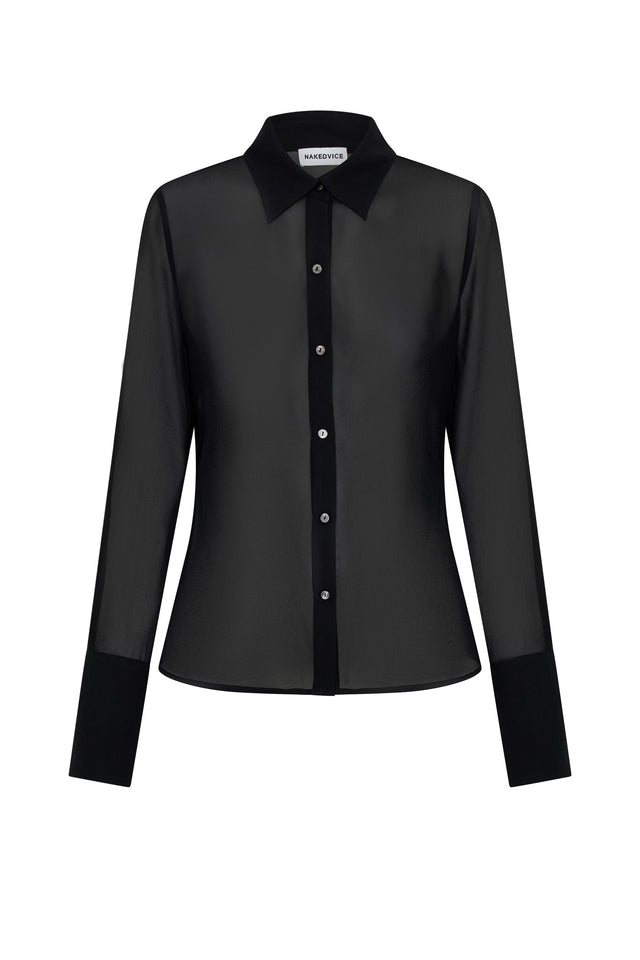 THE MAGDA BLACK SHIRT 