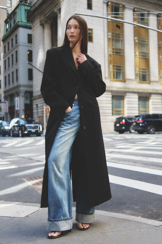 THE ISLA BLACK BLAZER COAT 