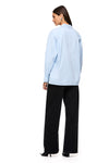 THE TESSA LIGHT BLUE SHIRT | model
