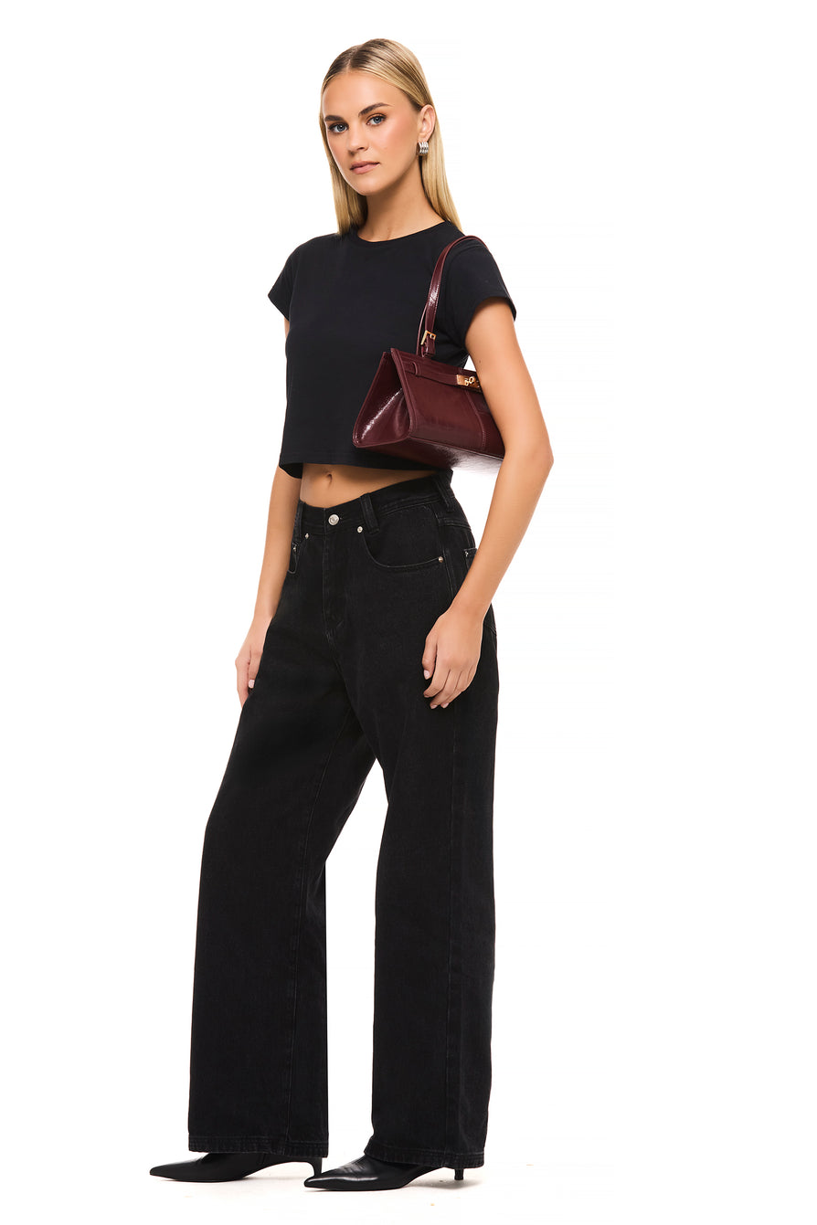 THE LUNA BURGUNDY BAG