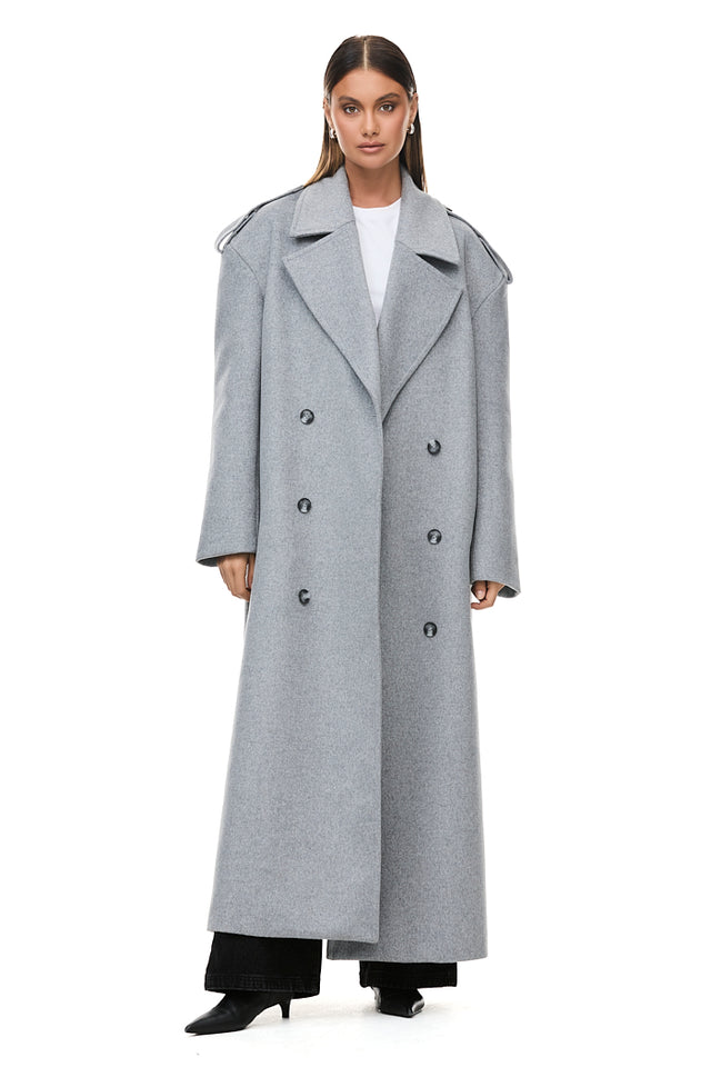 THE TOKYO LIGHT GREY COAT 