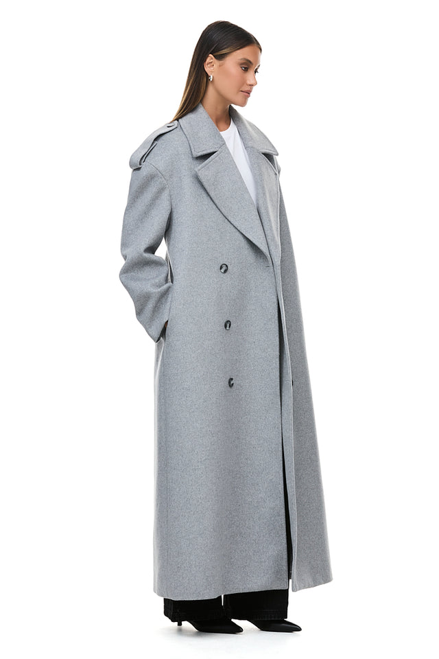 THE TOKYO LIGHT GREY COAT 