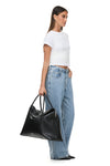 THE HUGO BLACK SILVER DUFFLE