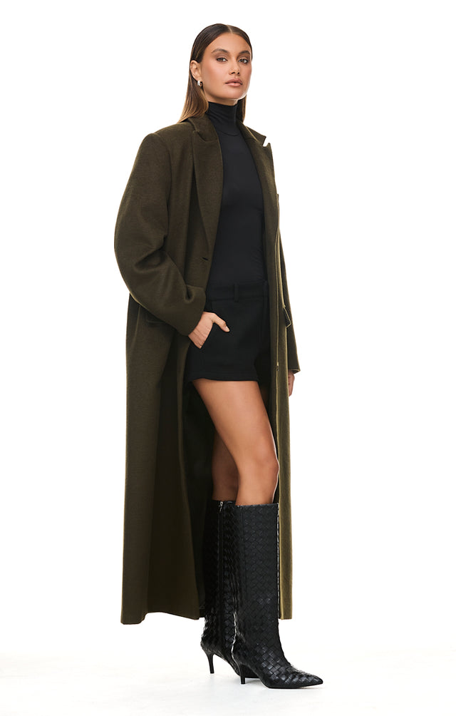 THE ISLA DEEP OLIVE COAT