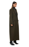 THE ISLA DEEP OLIVE COAT| model