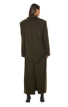 THE ISLA DEEP OLIVE COAT| model