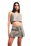 THE CARMEN VEST CHECK | model