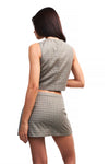 THE CARMEN VEST CHECK | model