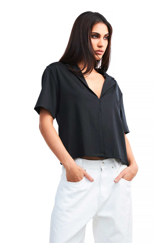 THE MATILDA SHIRT BLACK