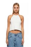 THE ORNA WHITE HALTER | Model