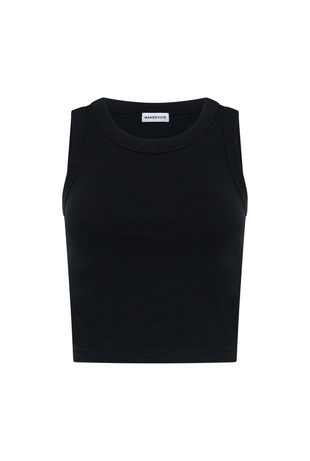 THE POLLY BLACK TANK TOP 