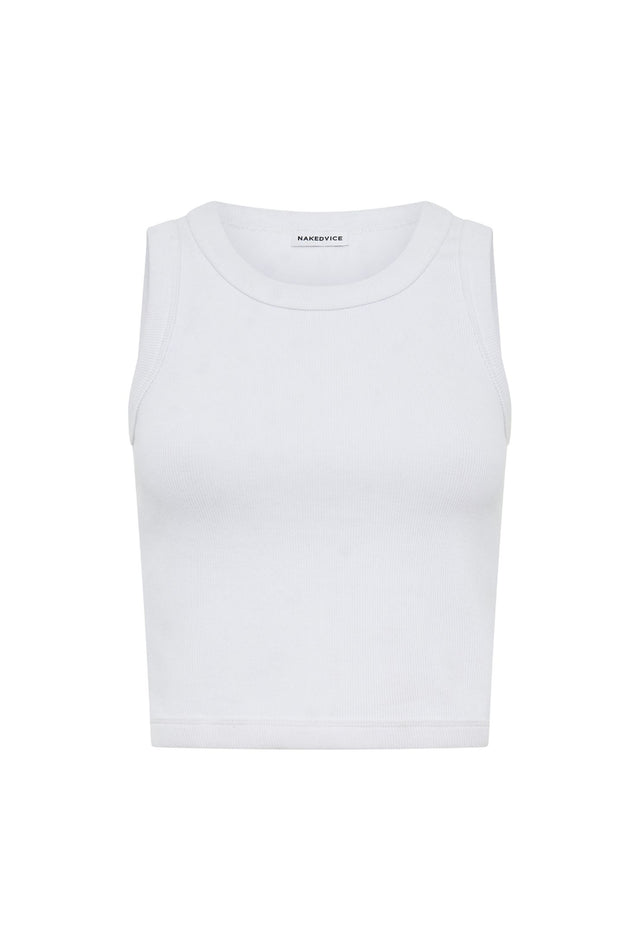 THE POLLY WHITE TANK TOP 