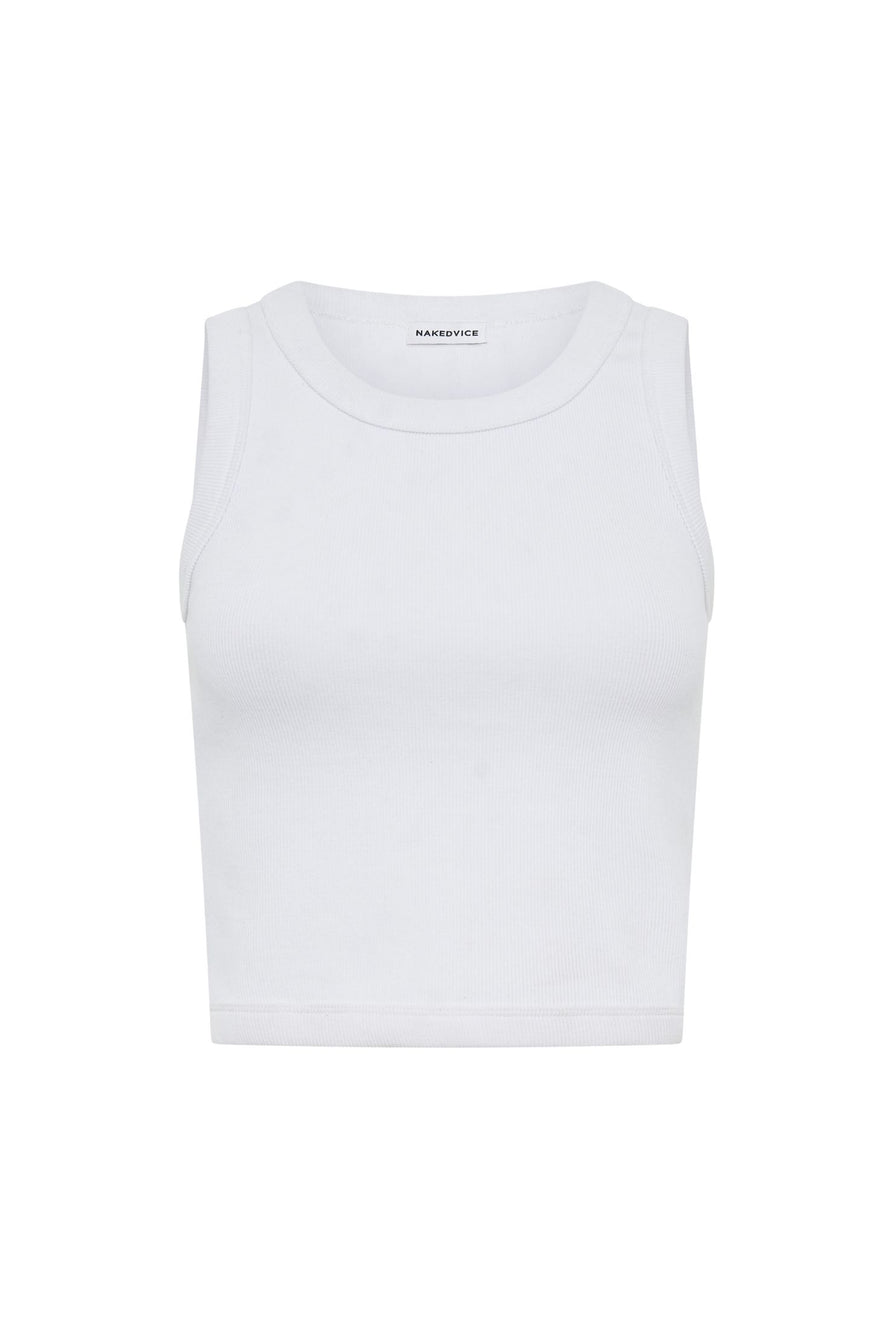 THE POLLY WHITE TANK TOP | ghost